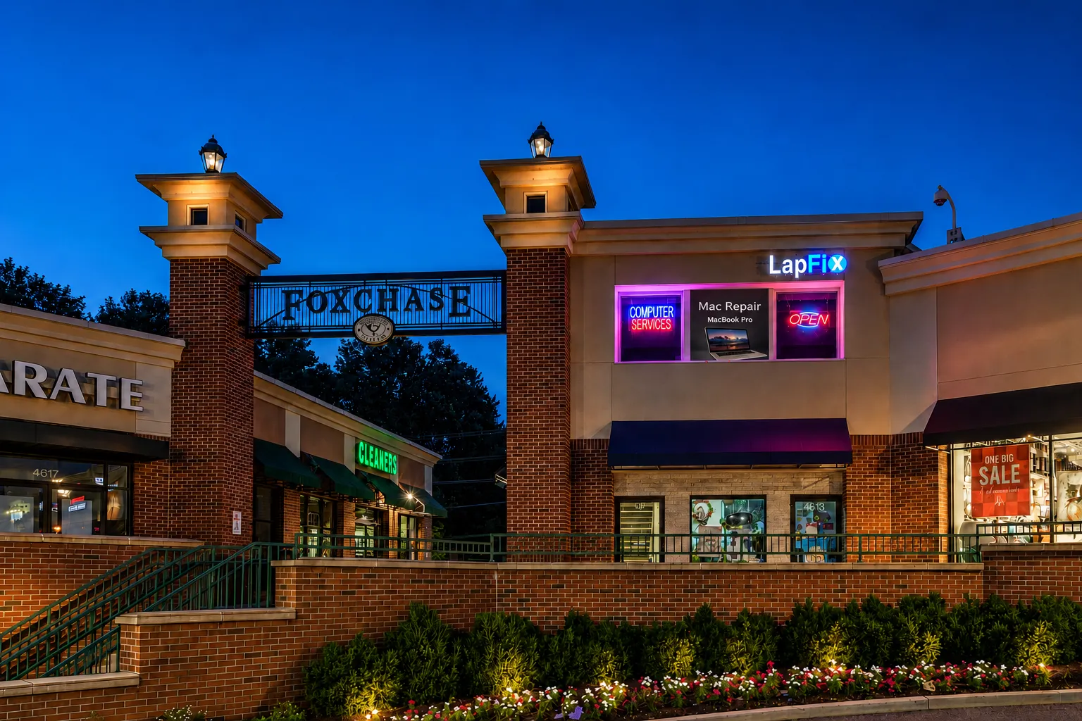 Exterior view of LapFix computer repair shop in Alexandria, Virginia