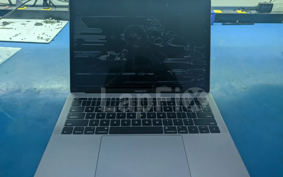 16-inch MacBook Pro with no backlight during lid angle sensor cable repair